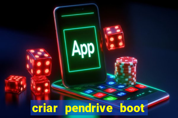 criar pendrive boot windows 10